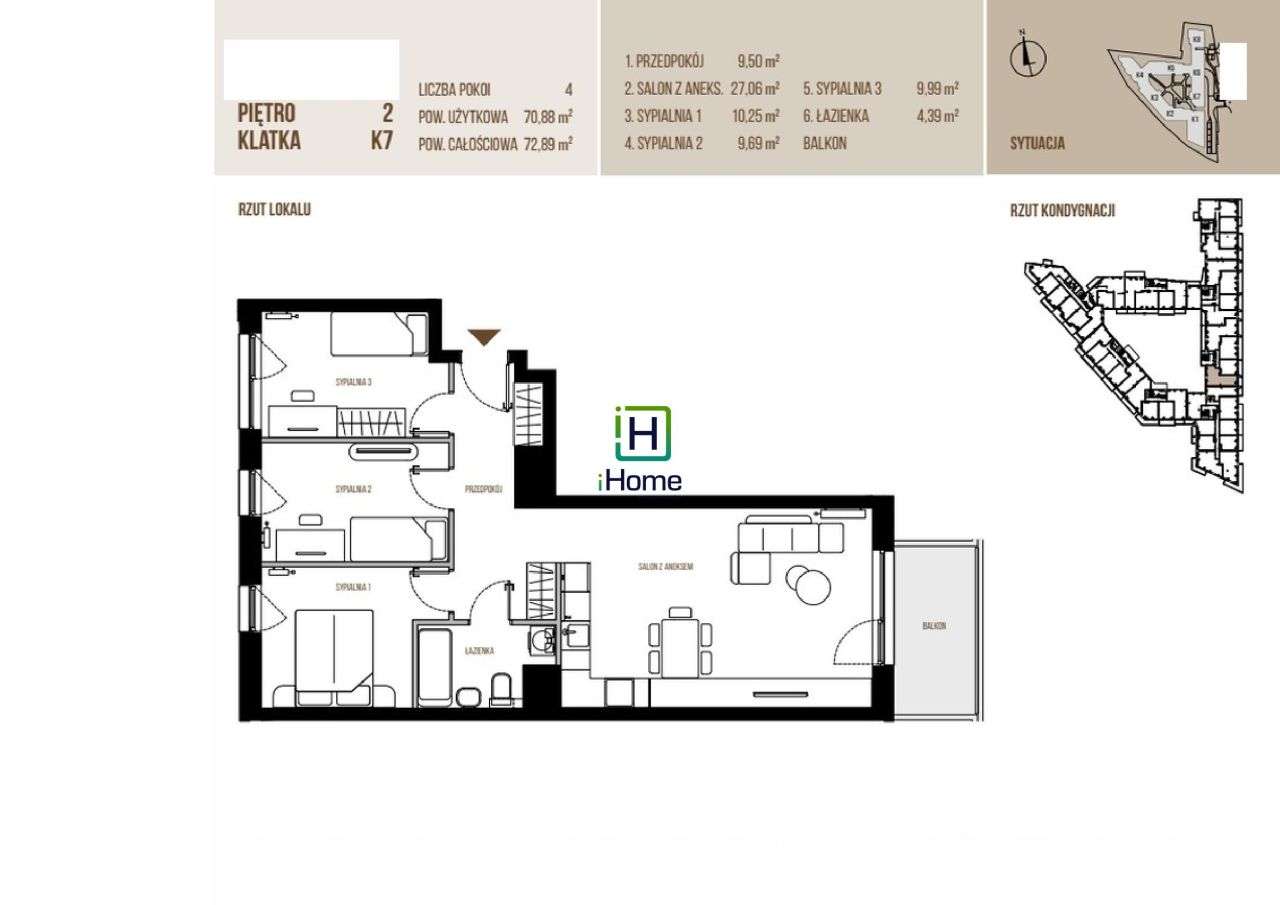 Kraków, Bonarka. 4-pok mieszkanie. Bez prowizji! - Pełny obrazek: 2/4