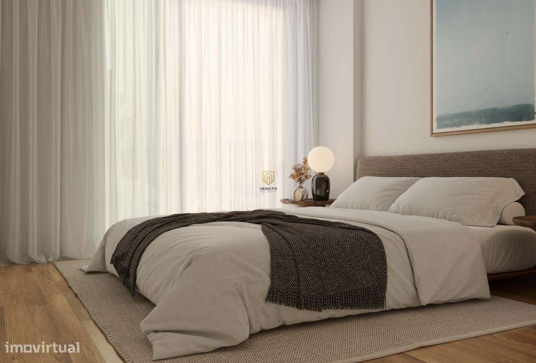 Apartamento T2 em condomínio de luxo com 96 m2 e varanda de 11.6 m2. - Grande imagem: 5/20