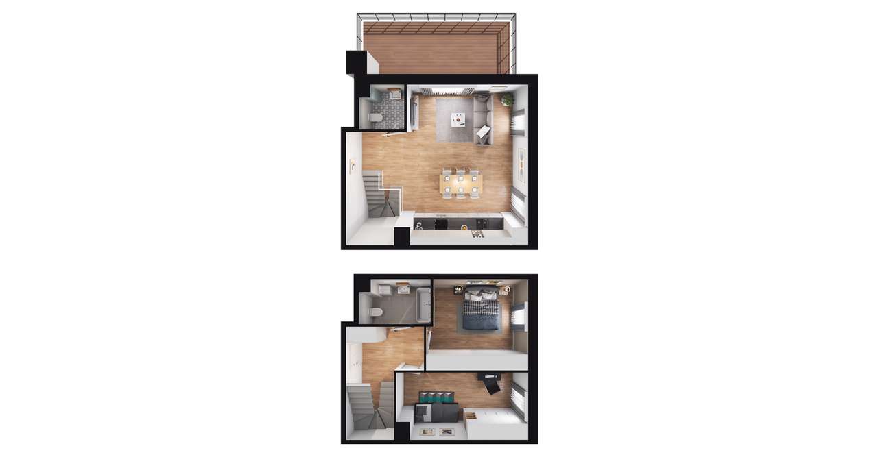 3-pokojowe mieszkanie 74 m² + taras Bez Pośredników - View 2