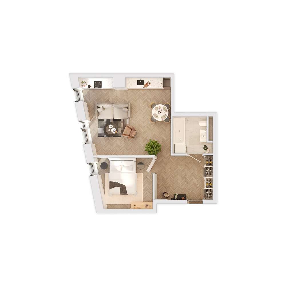 Westerplatte 5a | mieszkanie 2-pok. | II.M6 - Pełny obrazek: 3/9