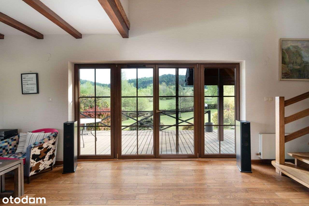Wygodny dom. Działka 3,5ha. Staw.Las -Bieszczady-3