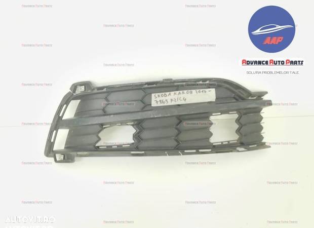 Grila proiector dreapta cod 57A807368 - originala in stare buna Skoda Karoq 1 2017 2018 2019 2020 O - 1