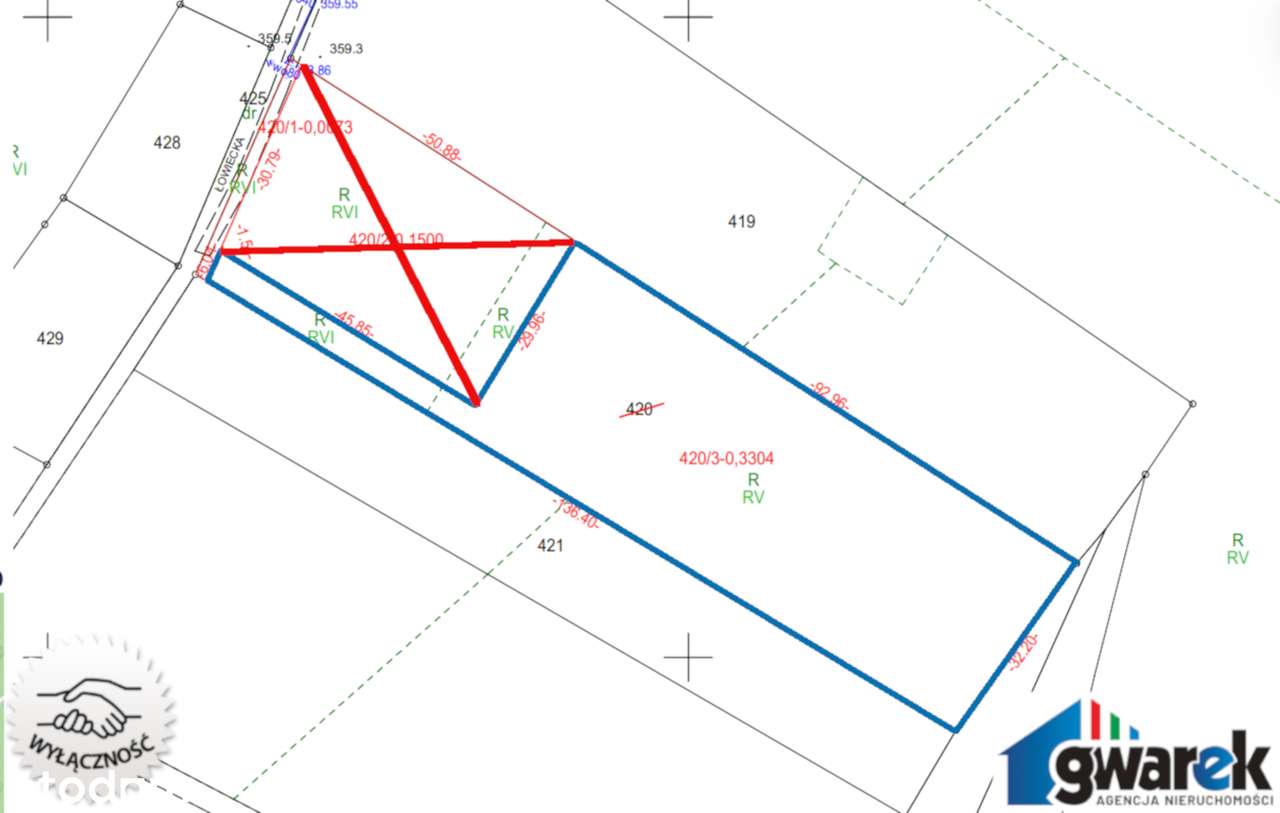 Pejzażowa, szeroka, działka budowlana 3304 m2 Hucisko Włodowice JURA-4