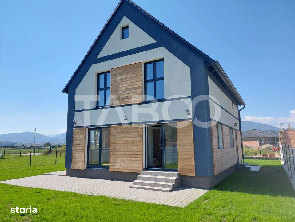 Casa de vanzare 4 camere 3 bai 119 mp 470 mp de teren in Talmaciu - Imagine principală: 1/17