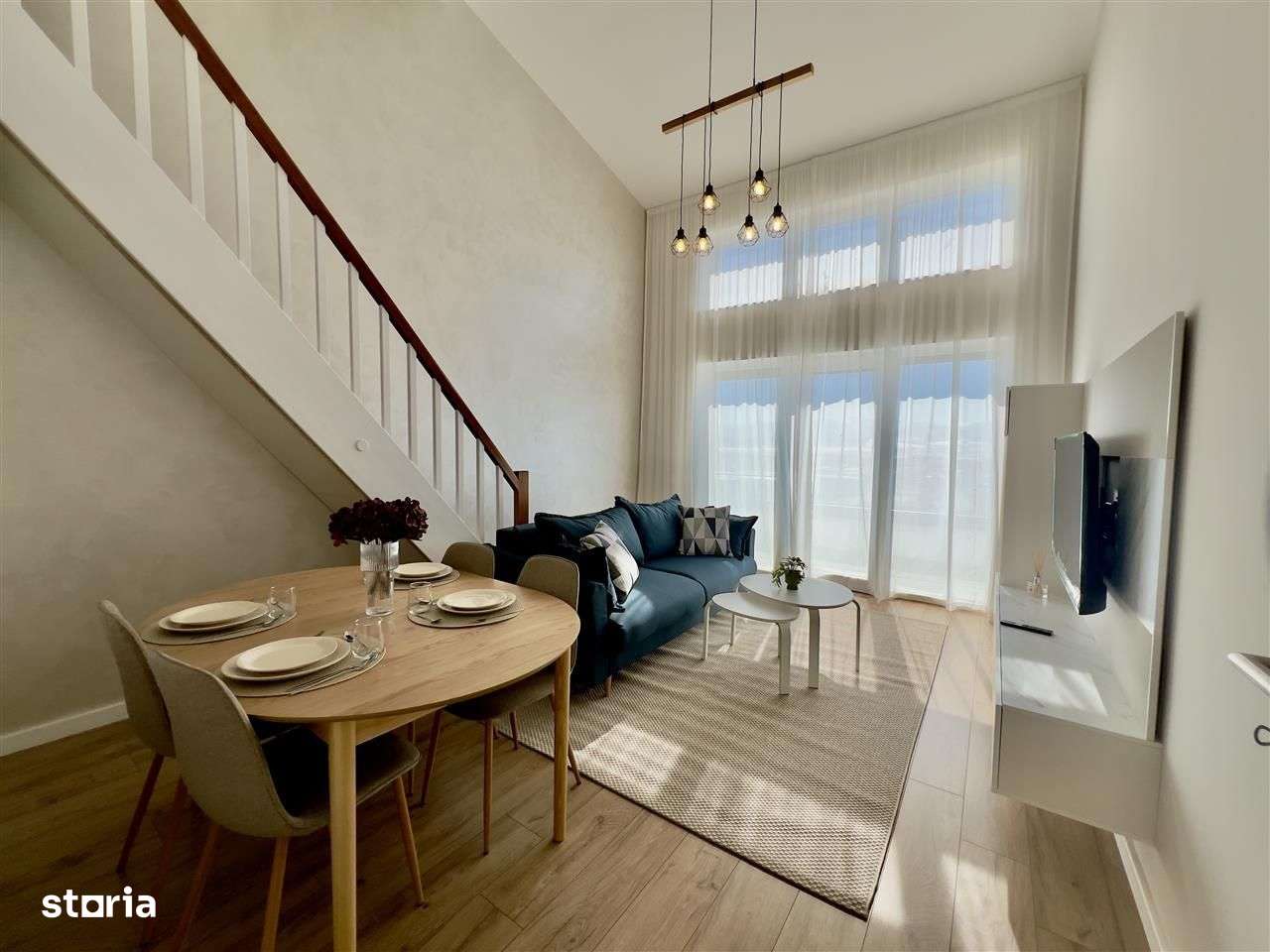 Penthouse premium cu 3 camere, mobilat si utilat, 88.5 mp utili - Imagine principală: 4/10