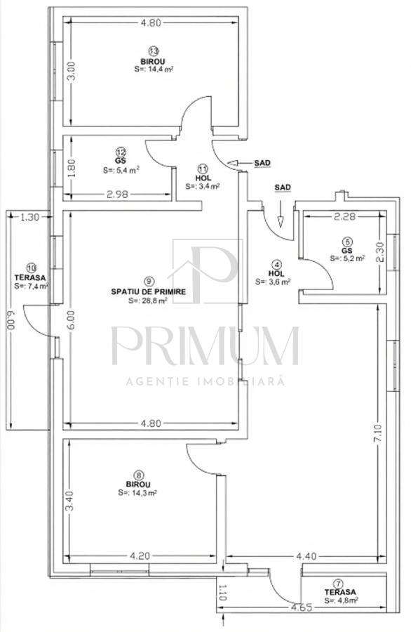 DUMBRAVITA - Apartament SADlocuibil - 4 CAM - 104MP - PARTER - 4 LOCUR - Imagine principală: 5/5
