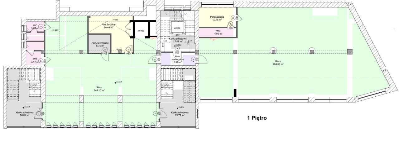 Lokal z salą konferencyjną, 2 tarasami centrum - Pełny obrazek: 3/16