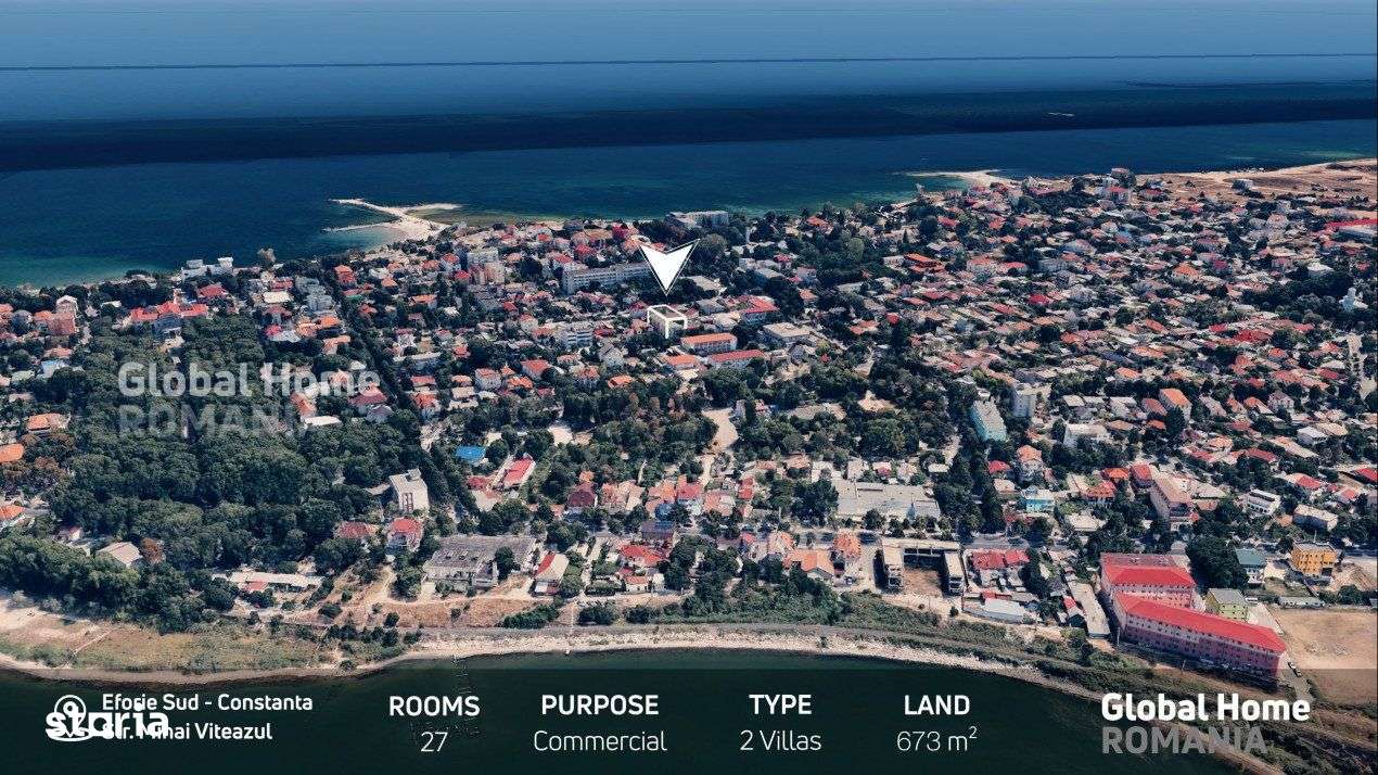 Pensiune Turistica | 2 Vile - 27 Camere Total - Teren 673 MP | Eforie - Imagine principală: 2/14