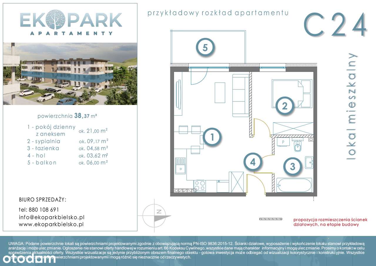 Apartament idealny dla pary, singla lub inwestycję.-9