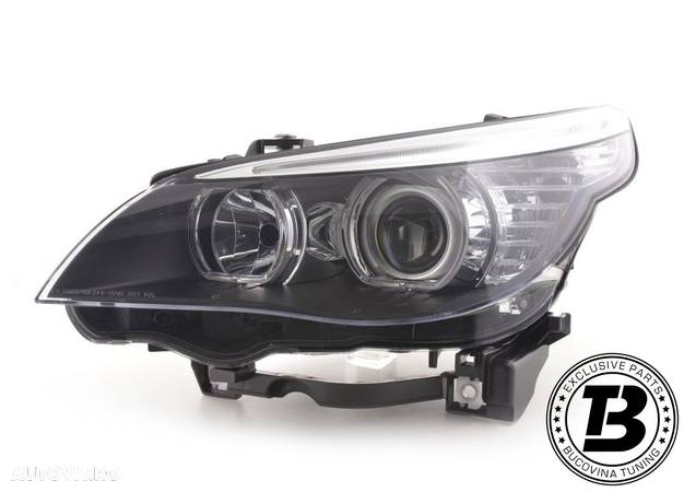 Faruri Angel Eyes LED compatibile cu BMW Seria 5 E60 E61 - 2