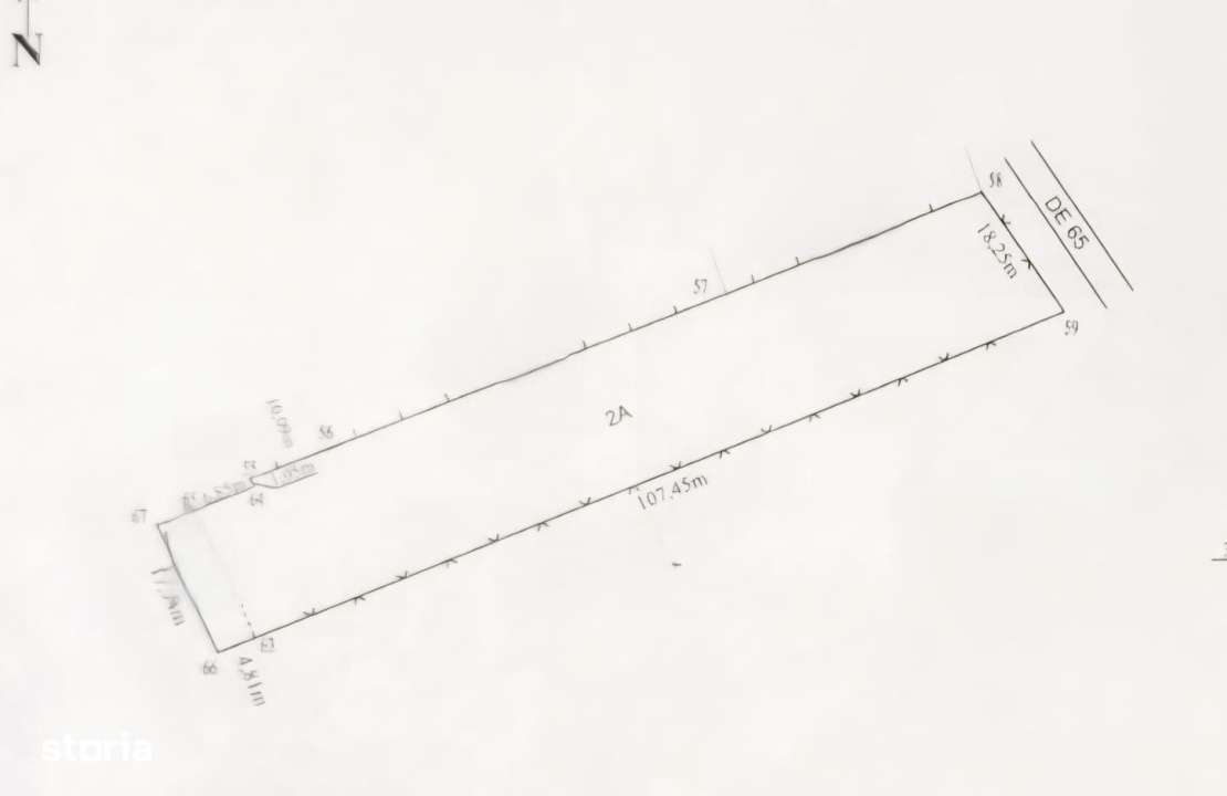 Teren intravilan de 2.000 mp, front 18 metri, Leamna de Jos - Imagine principală: 3/4