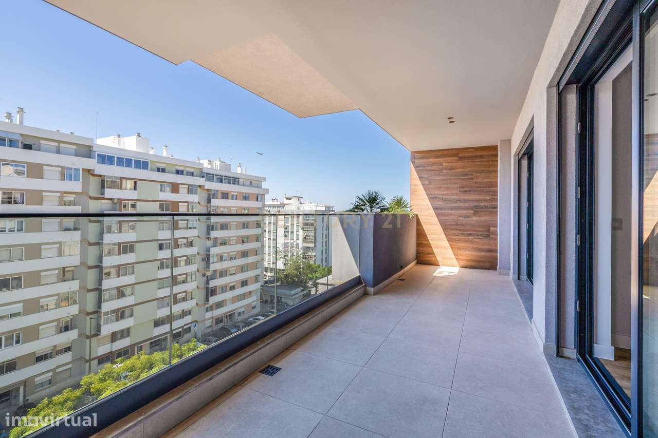 APARTAMENTO T2 NOVO DE LUXO EM FARO  PISCINA | GINÁSIO | DOMÓTICA E PA-6