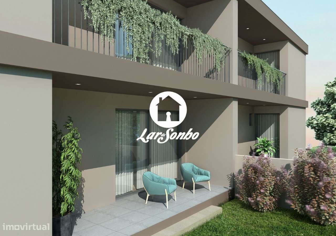 Apartamento T2 novo com jardim-4