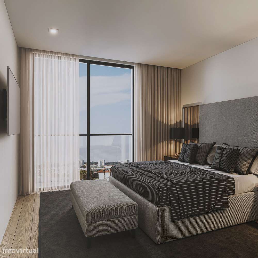 T1+1 c/PADEL– 5.º e Último Andar, vistas desafogadas – Canidelo - Grande imagem: 5/21