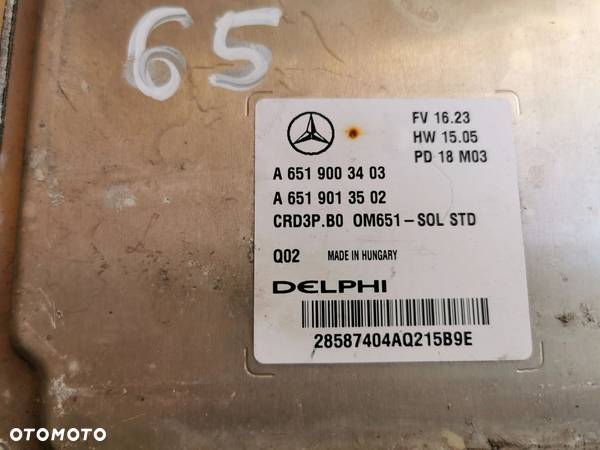 MERCEDES SPRINTER ECU A6519003403 A6519013502 KOMPUTER ORYGINA - 2