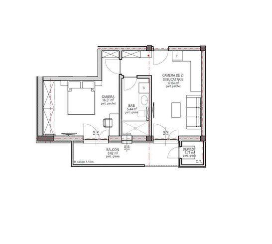 Ap. 2 camere in ansamblu nou din Sibiu - finisaje de calitate-1
