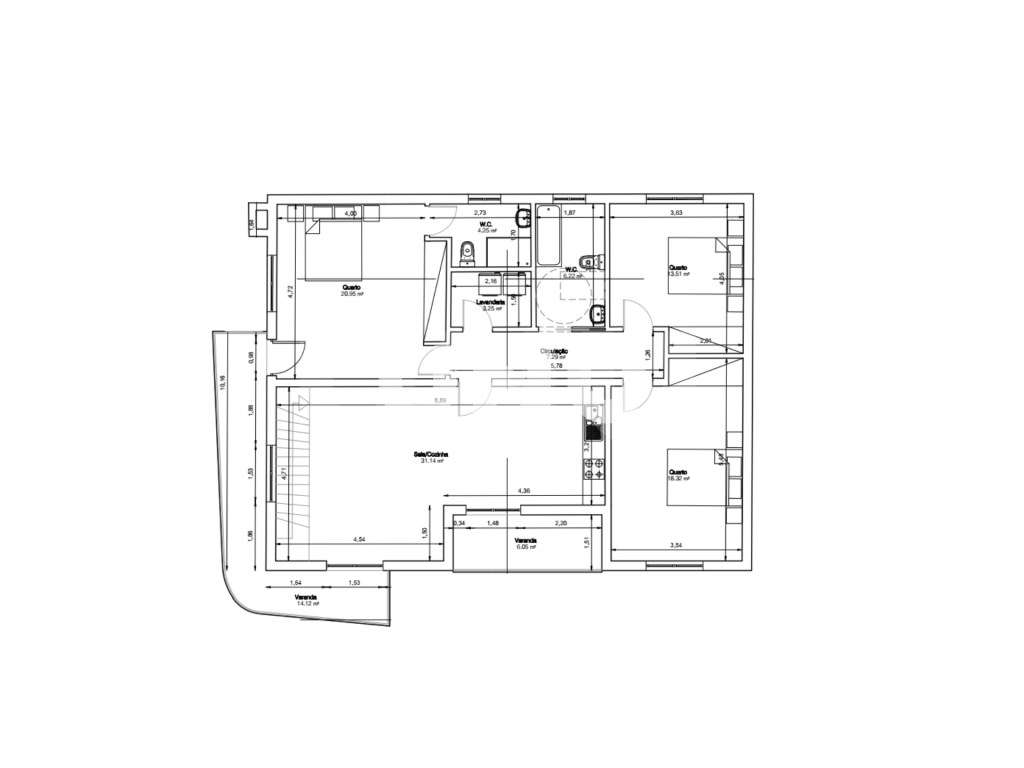 Apartamento T3 - Vistas Desafogadas-17