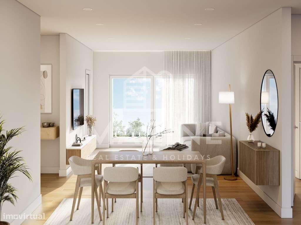 Apartamento T3 com Terraço de 66m2, Construção Nova na Zona das Gal... - Grande imagem: 5/10