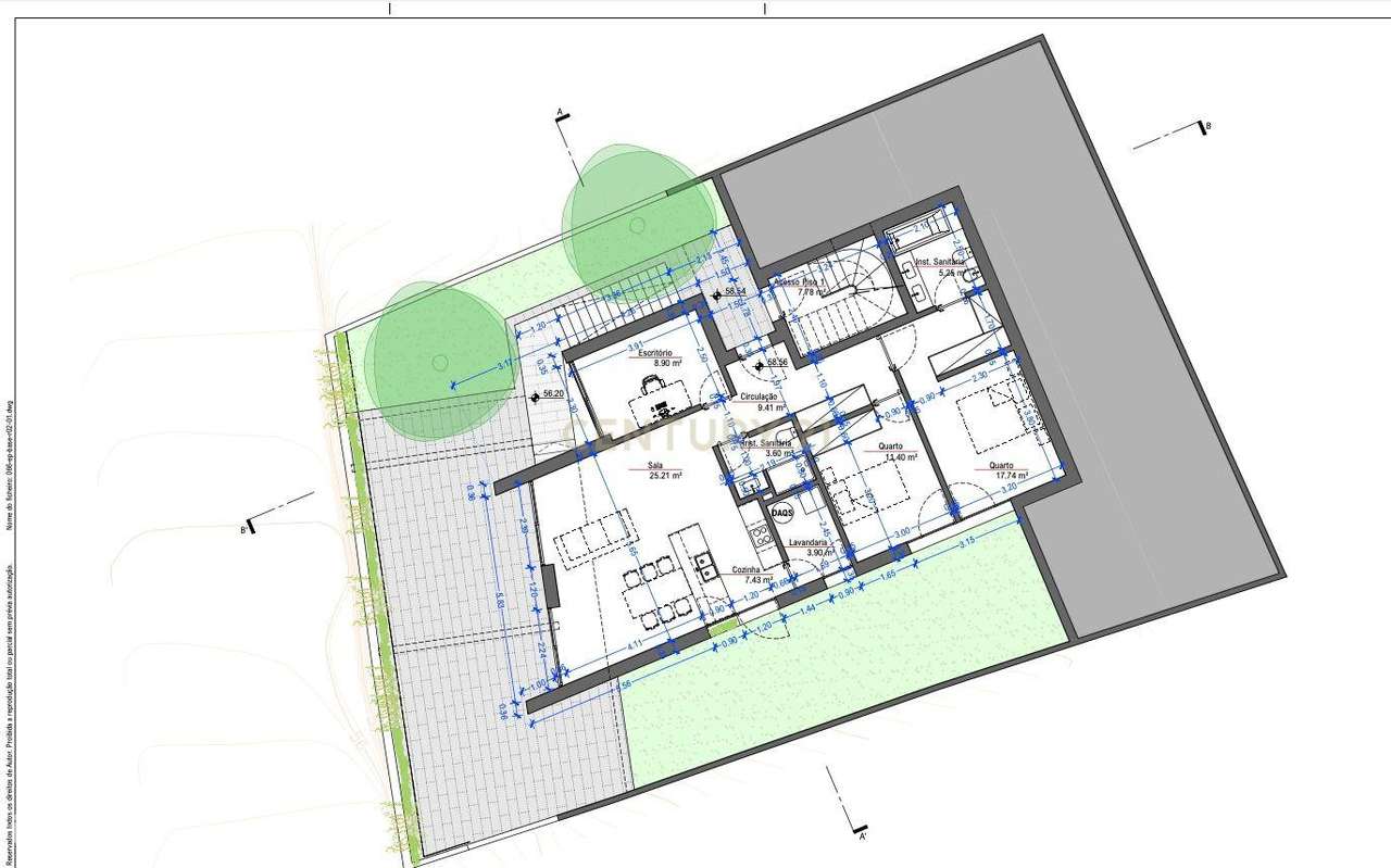 Terreno com casa antiga para reabilitação com projeto aprovado - Grande imagem: 5/5