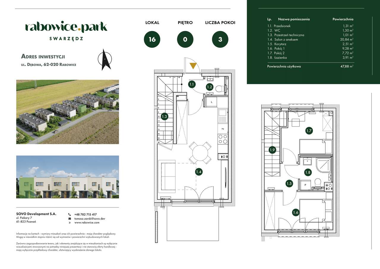 Rabowice Park Swarzędz | etap 3 | 3-pok. | 16 - Pełny obrazek: 2/7
