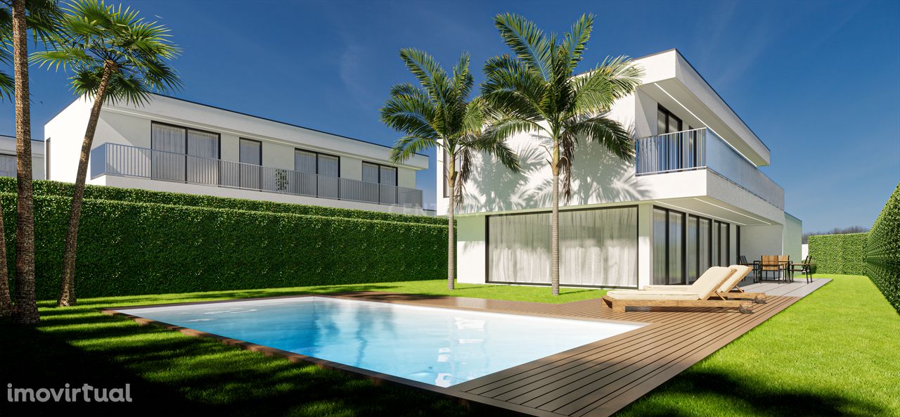 Moradia de Luxo com piscina e jardim