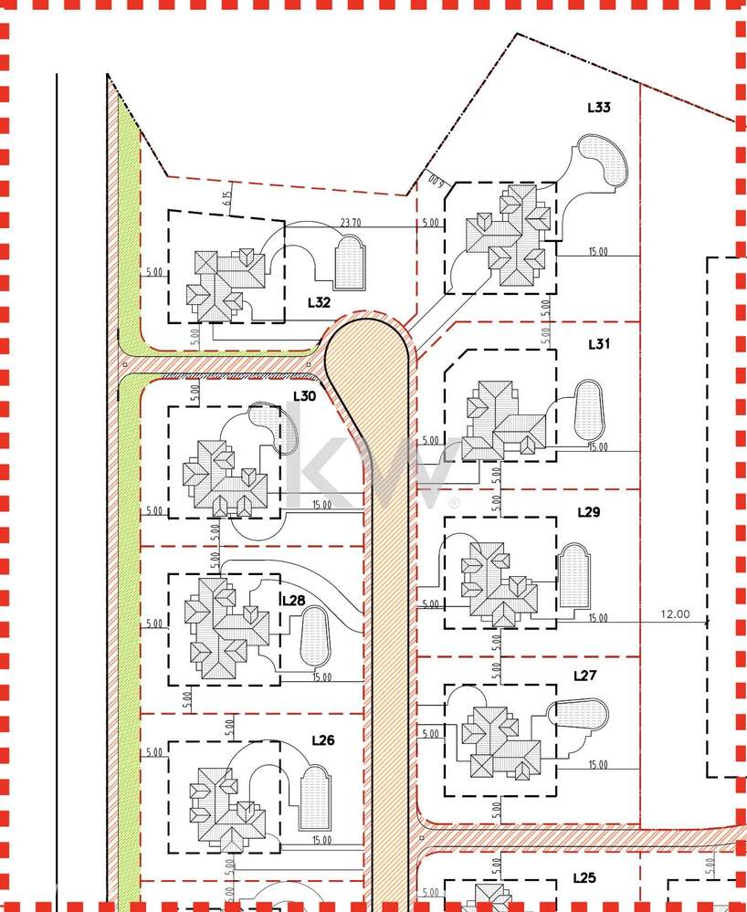 Lote para construção de moradia T3 isolada em Resort de Luxo na falési - Grande imagem: 5/5
