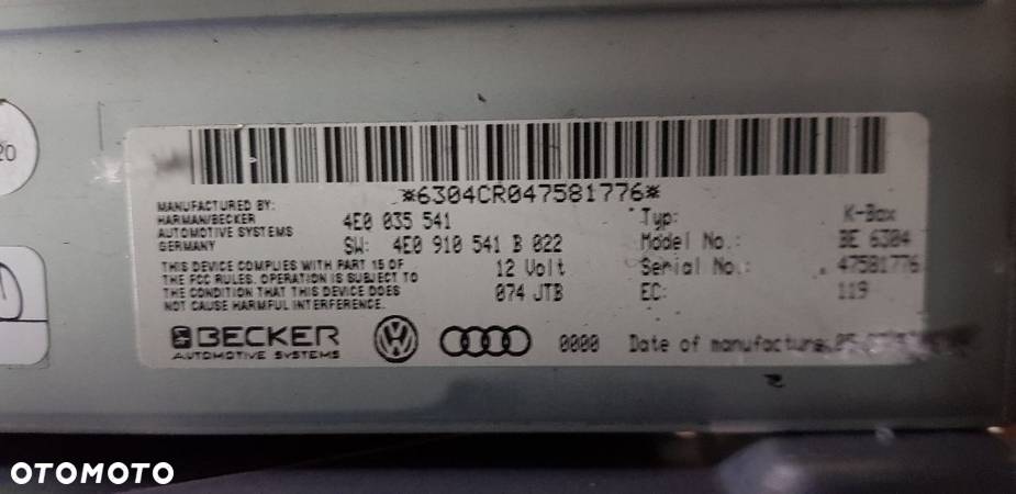 AUDI A8 D3 4.2 V8  TUNER RADIA 4E0910541B - 2