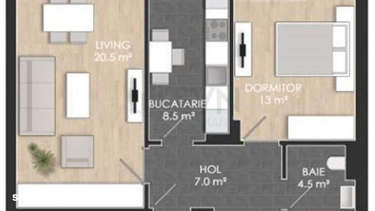 BEST PRICE 2 Camere cu terasa Complex Atria - Imagine principală: 2/12