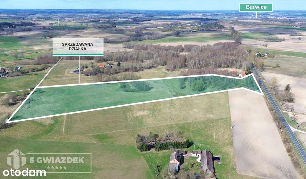 Duża działka rolna, położona przy głównej drodze. - Pełny obrazek: 5/10