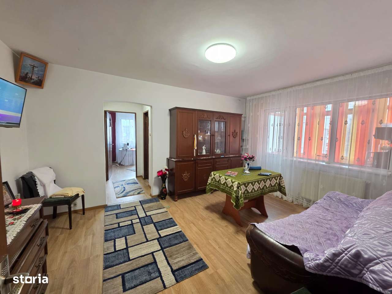 3 camere, str. Ecaterina Teodoroiu, mobilat și utilat , 2 balcoane-0