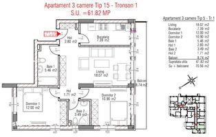 Prinde apartament 3 camere cu 5% TVA - finalizare decembrie 2023