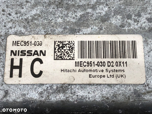 KOMPUTER SILNIKA NISSAN QASHQAI / QASHQAI +2 I (J10, NJ10, JJ10E) 2006 - 2014 2.0 104 kW [141 KM] - 4