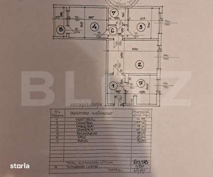 Apartament cu 3 camere, Piata Rahova-10