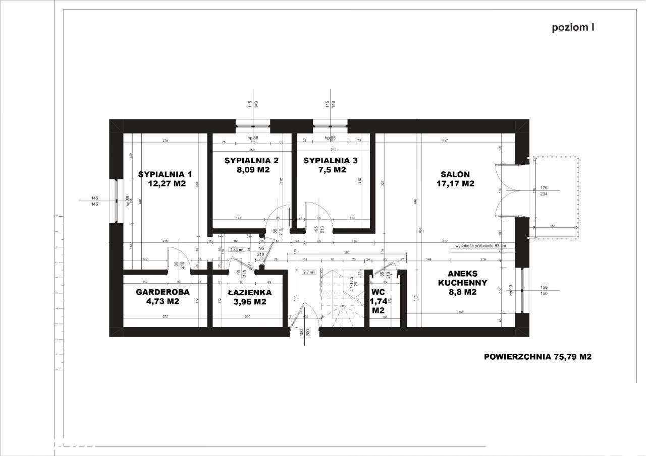 Rzeszów. Mieszkanie 120 m2 - 6 pokoi - Pełny obrazek: 2/6