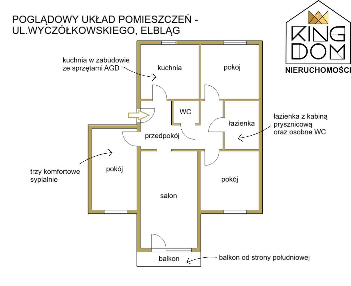 Przestronne 4-pokojowe mieszkanie z balkonem-12