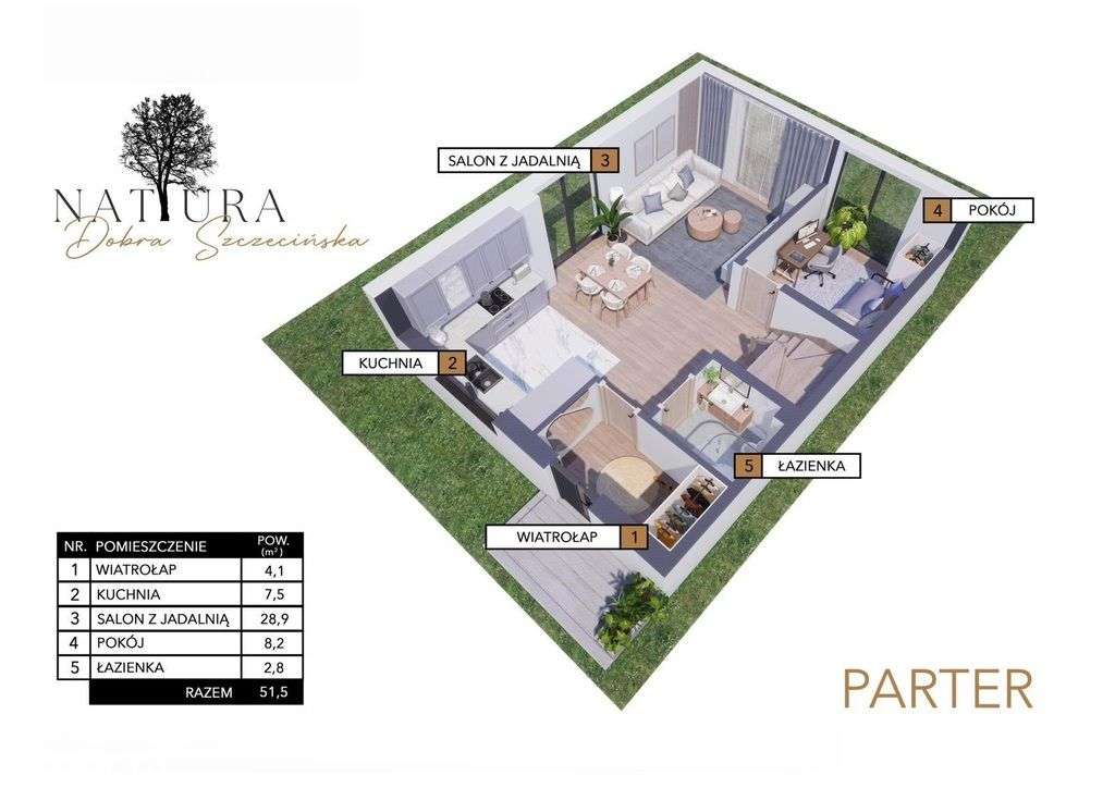 dom bliźniaczy w zabudowie szeregowej Dobra - Pełny obrazek: 4/6
