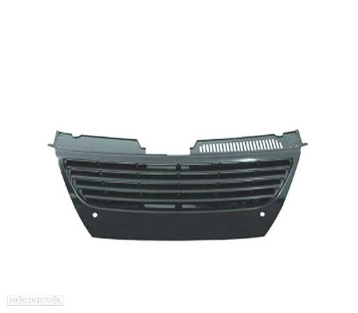 GRELHA FRONTAL PRETA SEM SÍMBOLO PARA VOLKSWAGEN VW PASSAT 05-10 COM PDC - 3