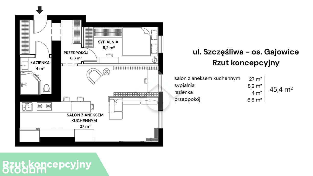 Wrocław | Szczęśliwa | Możliwość uzyskania 3 niezależnych pokoi-12