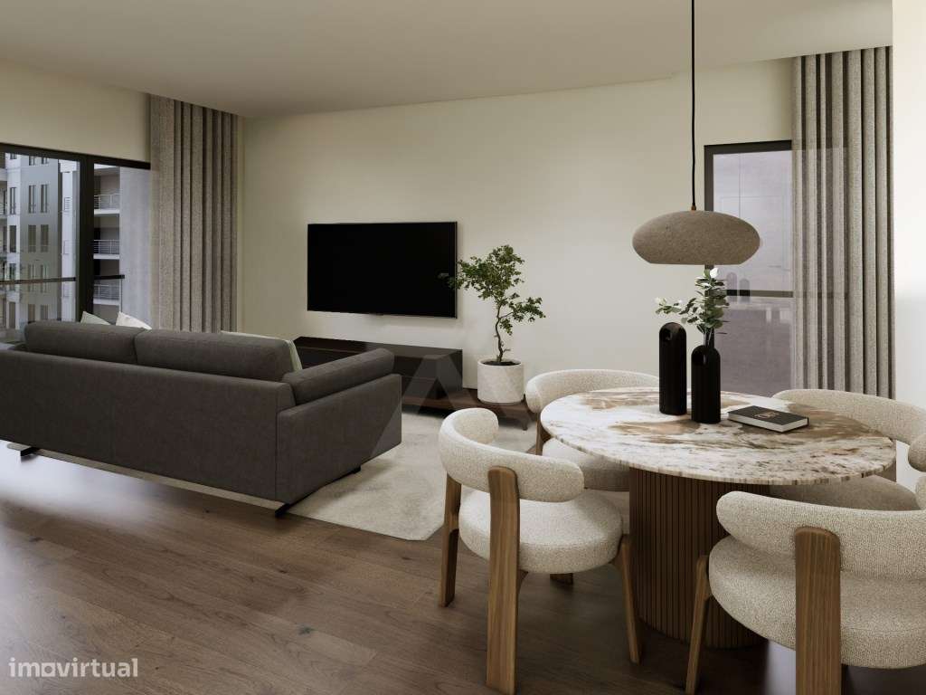 Apartamento T2 novo com piscina e excelentes acessos em Leiria.-7