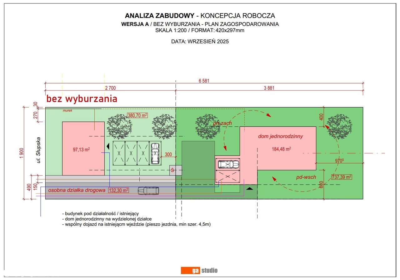 Działka 1254m2 + Lokal użytkowy/mieszkalny 80m2 - Pełny obrazek: 2/10