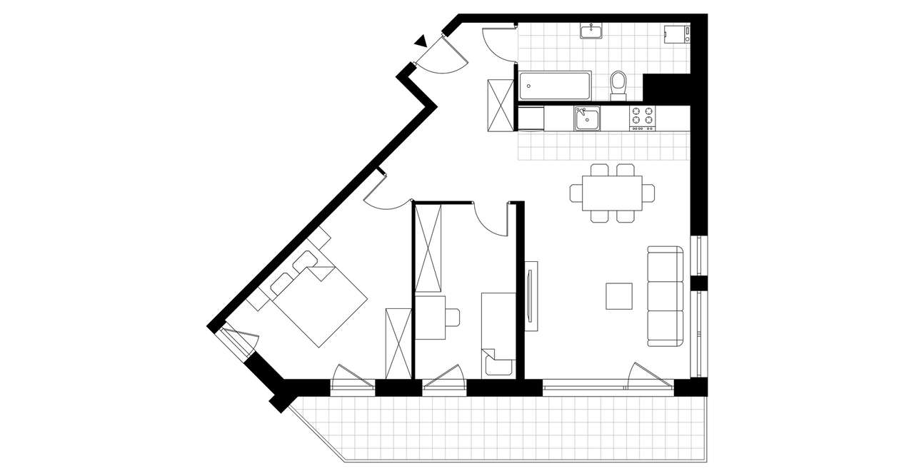 Sky Trust etap I​I | mieszkanie 3-pok. | M109 - Pełny obrazek: 5/10