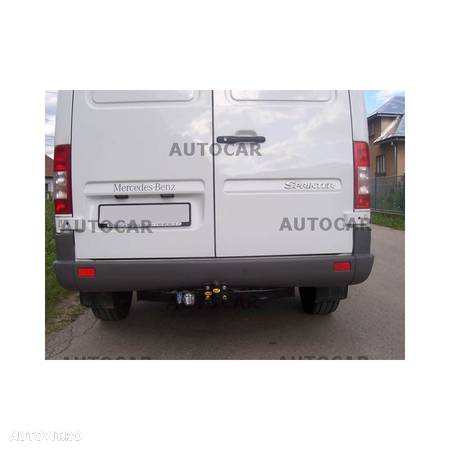 Carlig de remorcare pentru MERCEDES SPRINTER - 3,55/4,025m,autoutilitar,fara trapta - sistem fix - din 1995 pana 2006 - 6