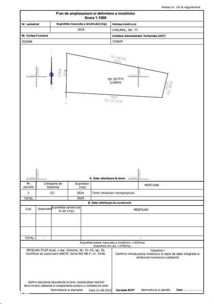 Teren intravilan sat Chelmac comuna Conop - Imagine principală: 5/5