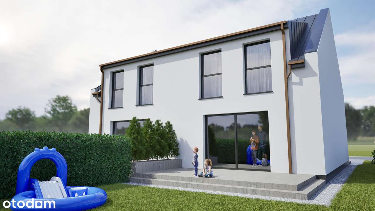 Dom w zabudowie dwulokalowej 117m2 ! Działka ze ścianą LASU-1