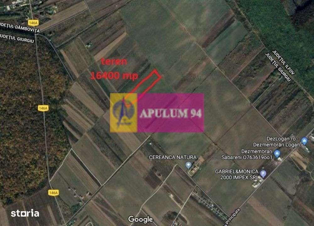 Săbăreni, teren intravilan construibill, la 300 m de pădure - Imagine principală: 1/2