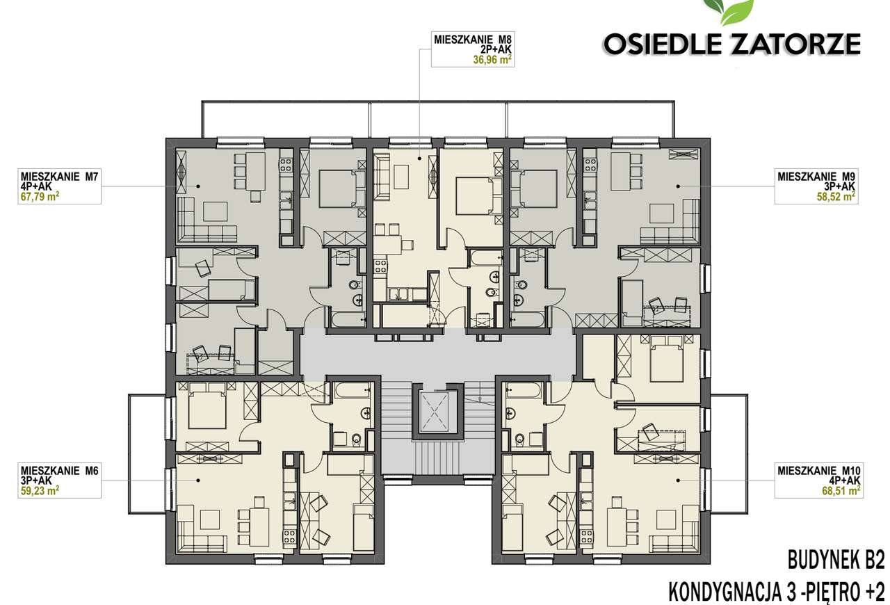Nowe gotowe mieszkanie 59m2 - Legnica ul. Słubicka-5