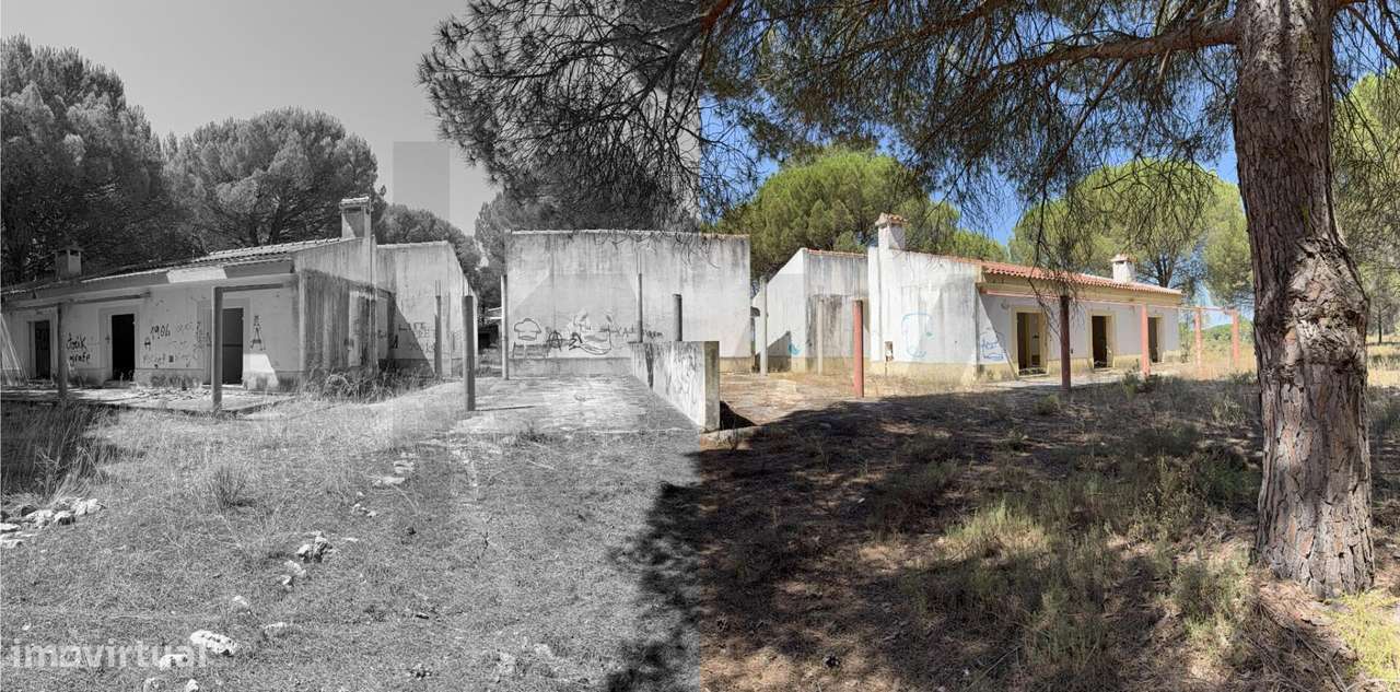 Moradia T2 térrea com 11.295 m2 de terreno — Pegões | Para reabilitaçã - Grande imagem: 5/31