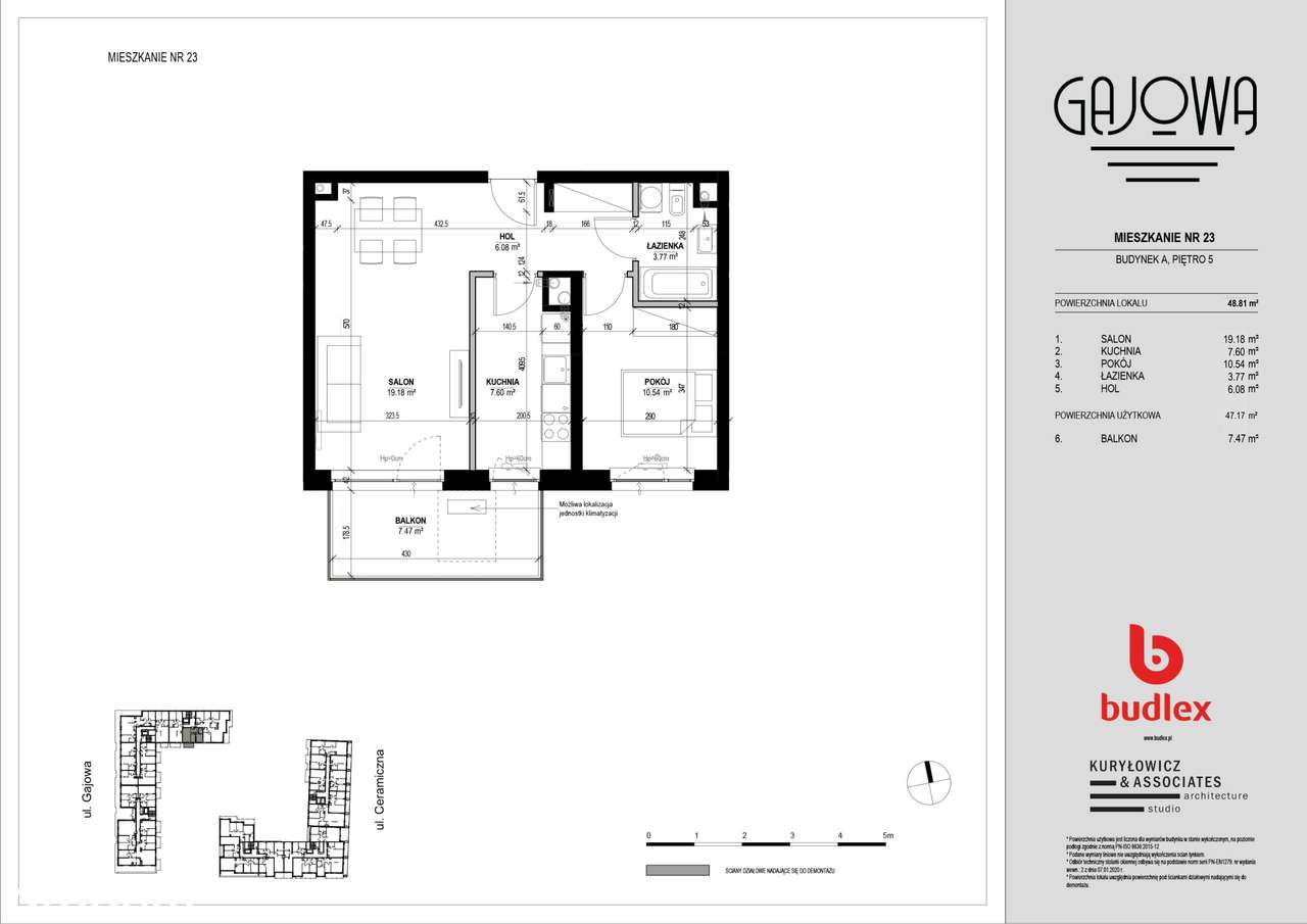Gajowa  | mieszkanie 2-pok. | A.23 - Pełny obrazek: 2/7