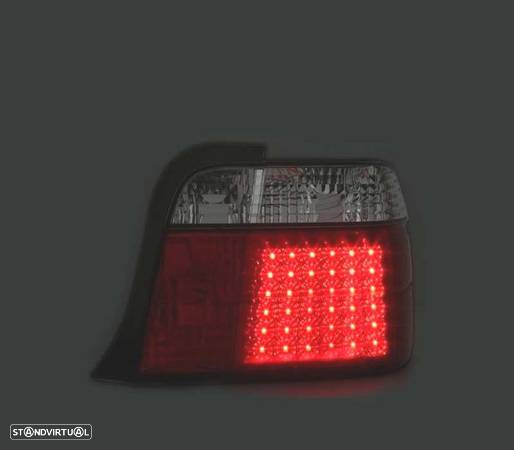 FAROLINS TRASEIROS LED PARA BMW E36 COMPACT 91-99 VERMELHO ESCURECIDO - 2