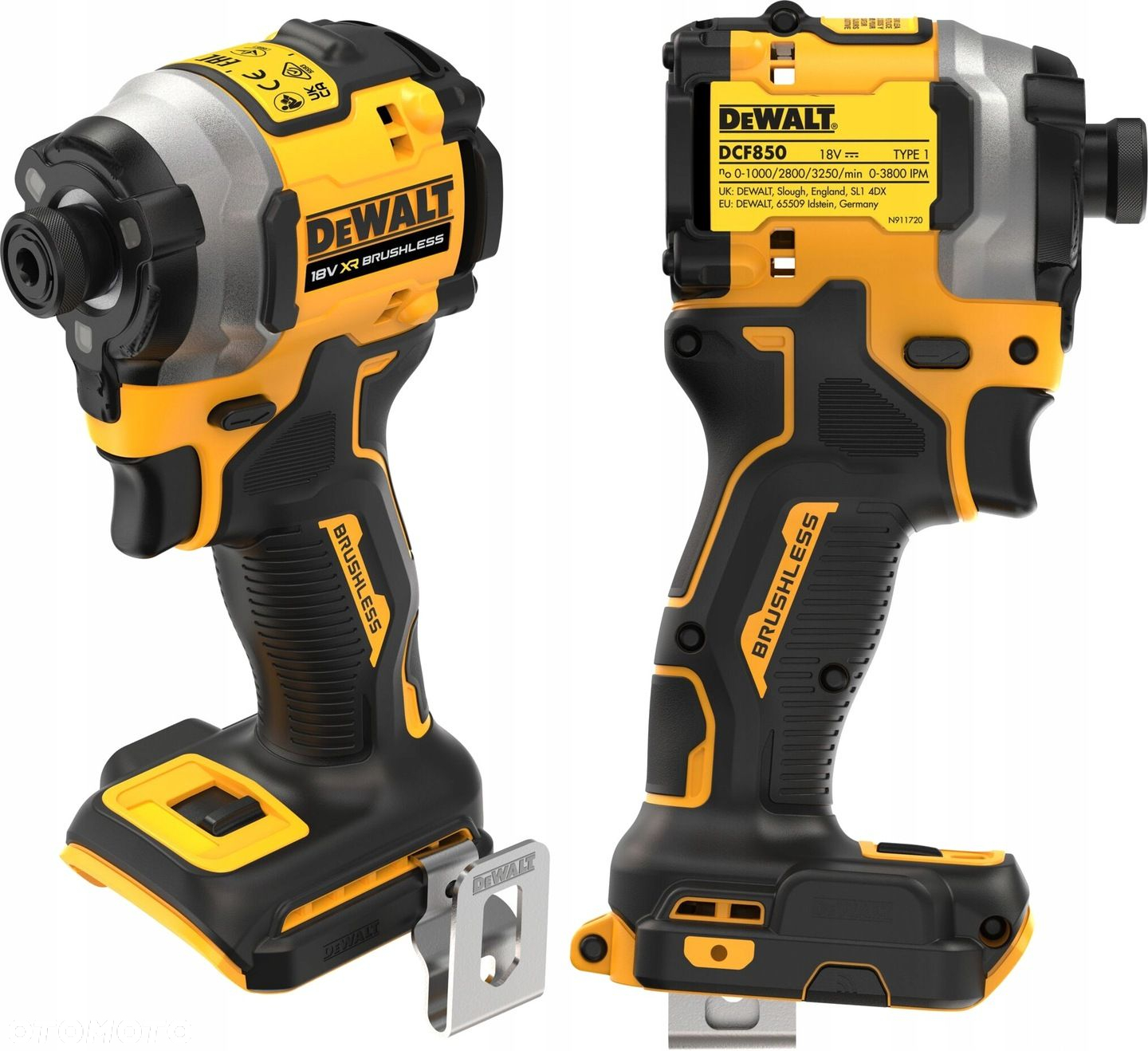 DEWALT ZAKRĘTARKA UDAROWA 18C 208Nm DCF850N BEZSZCZOTKOWA KLUCZ UDAROWY - 11